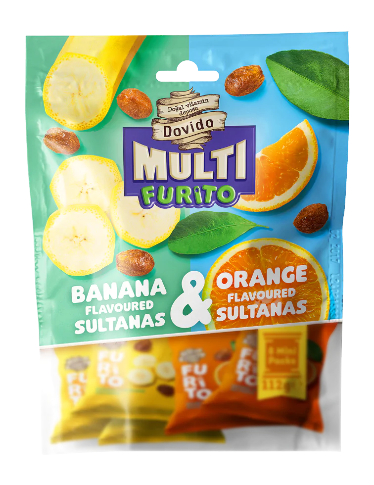doğal muz&portakal aromalı kuru üzüm